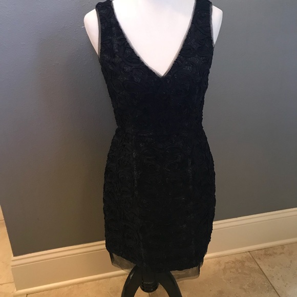 BCBG  MAXAZRIA DARK MIDNIGHT MARISSA DRESS size 8 - Picture 3 of 5